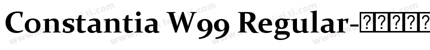Constantia W99 Regular字体转换